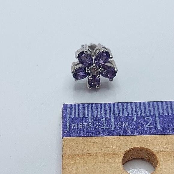 SALE! Natural Amethyst 925 Sterling Silver Earrings, Pendant, Ring 8.25 Set - Picture 9 of 10